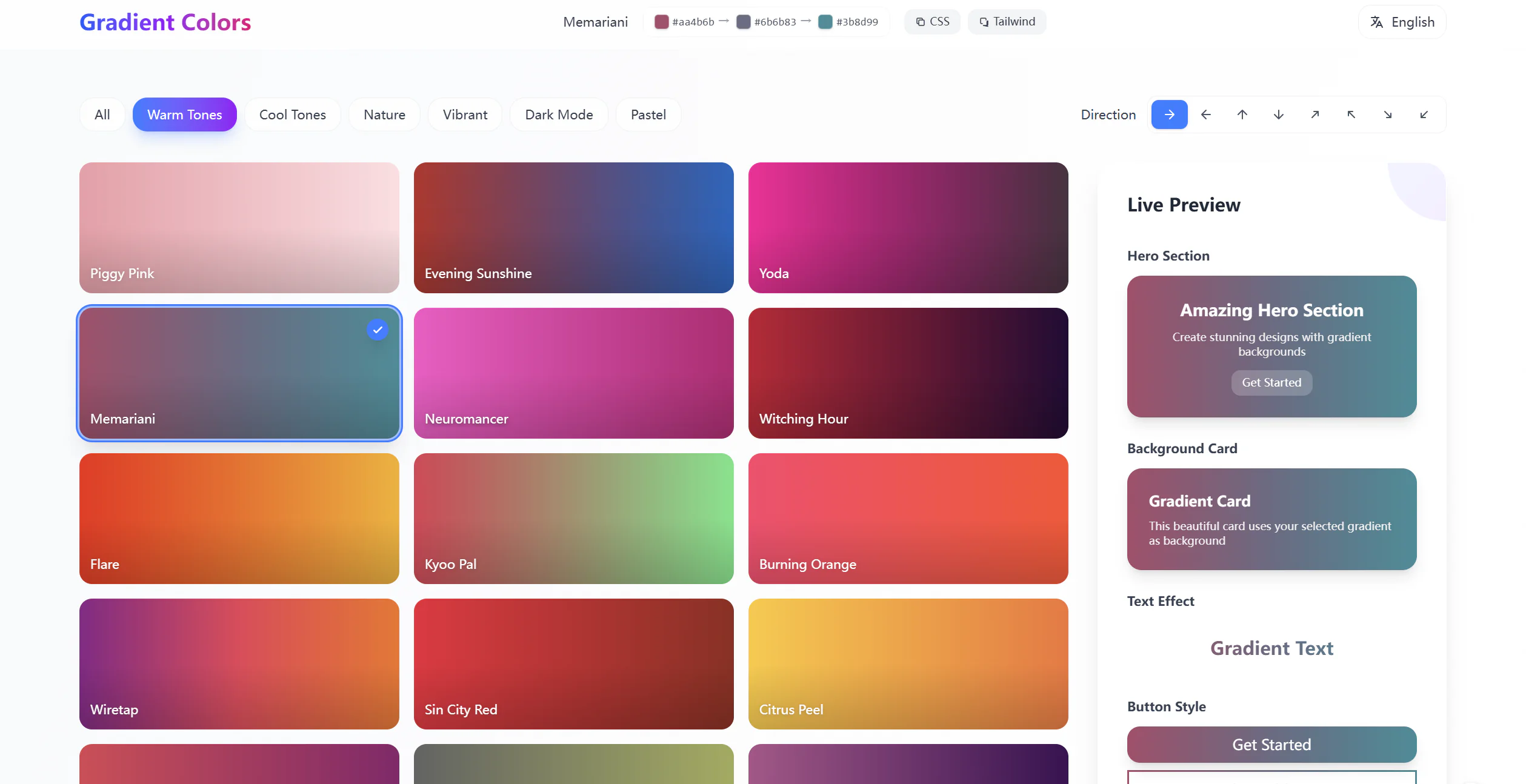 Gradient Colors